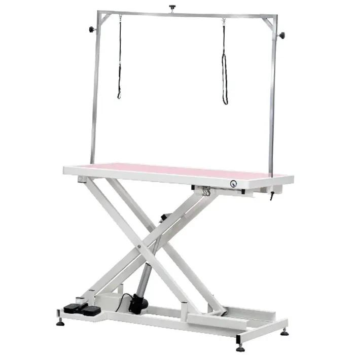 Table de toilettage pour animaux de compagnie, hôpital vétérinaire, levage croisé électrique pour le