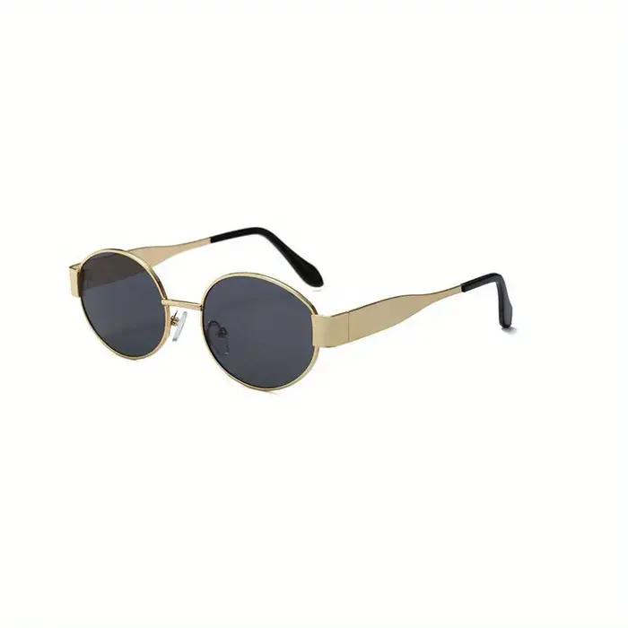Lunettes de soleil ovales élégantes pour femmes et hommes style tendance protection solaire occasionnels extérieurs