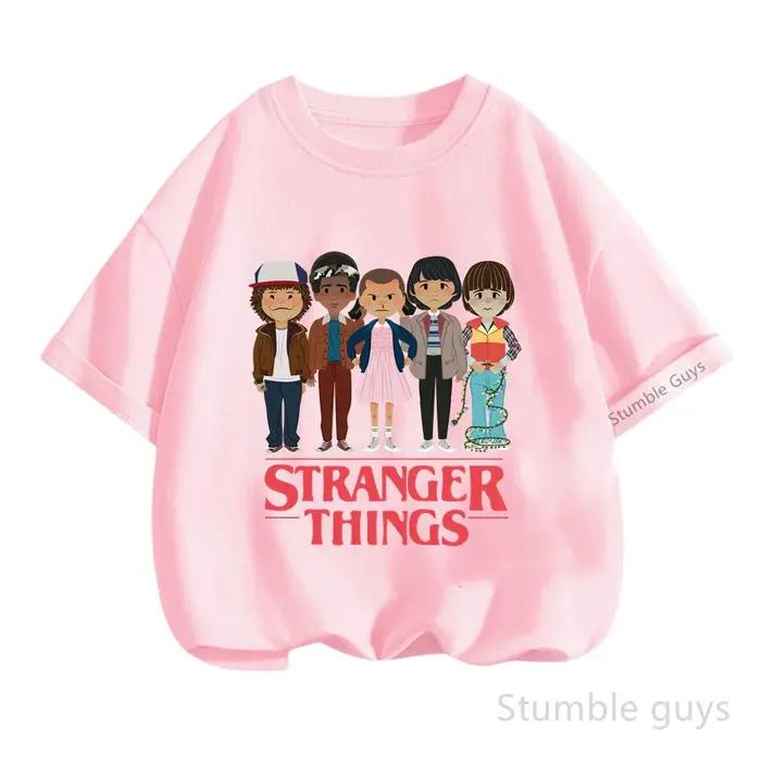 T-shirt en coton doux pour enfants, vêtements d'été pour garçons et filles, t-shirt à manches courte