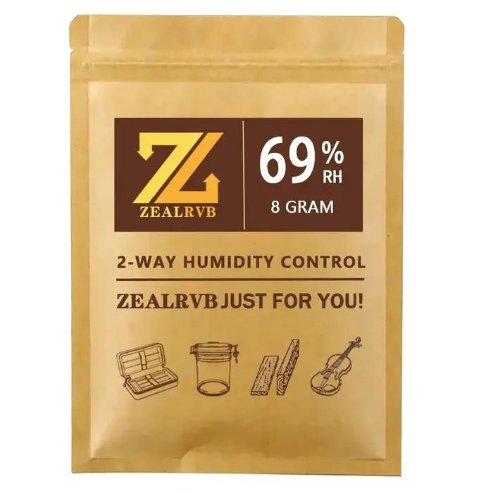 Paquets Humidor 62% 8 grammes humidité cigares 69% contrôle de l'humidité bidirectionnel humidifier