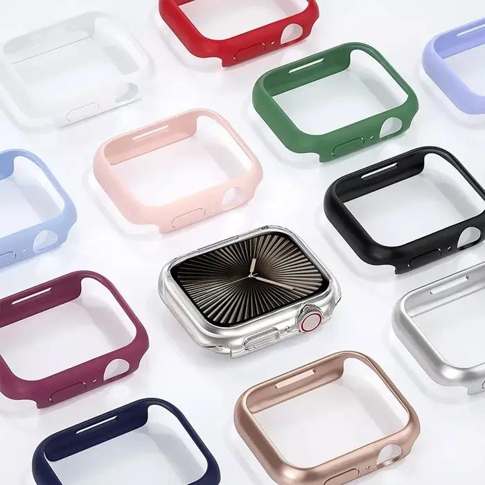 Coque protection Apple Watch 46mm 42mm 41mm 45mm 44mm 40mm 38mm série 10 9 8 7 6 SE 5 4 3 accessoire bumper PC