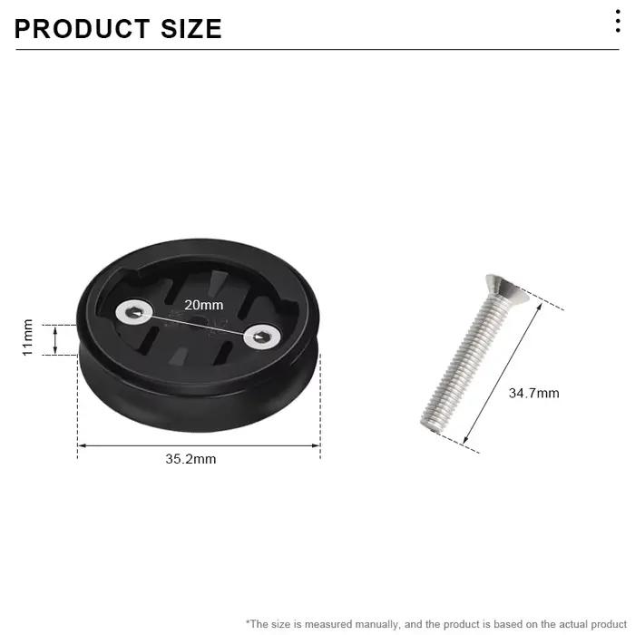 Support de téléphone de vélo, support de capuchon supérieur de tige pour Garmin Edge Bryton Cateye v