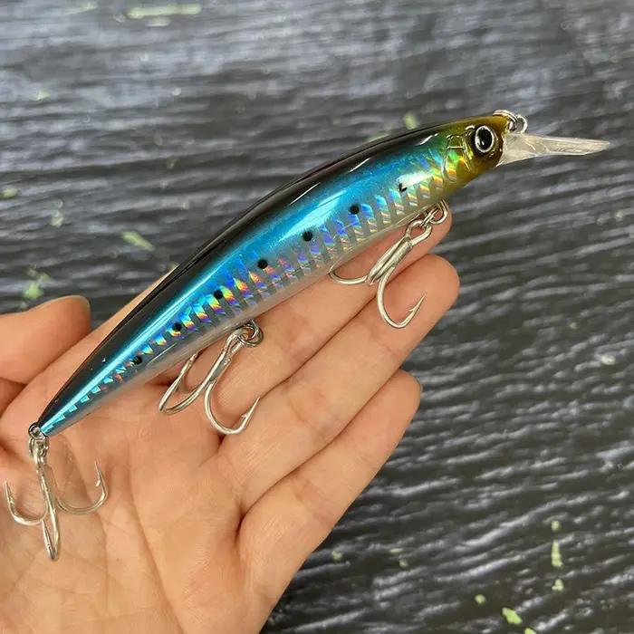Leurre de pêche coulant 37g 110mm, leurres artificiels lourds à longue portée, wobblers pour la pêch
