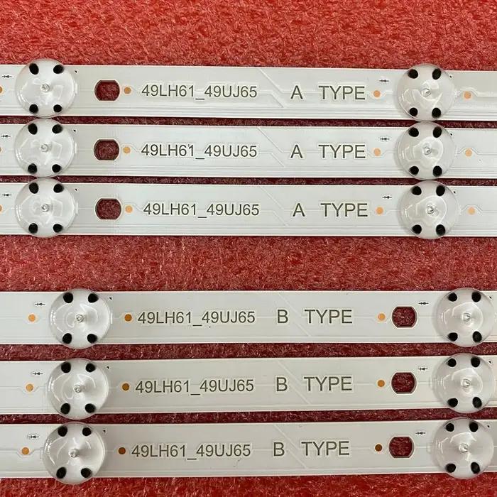 Rétro-éclairage LED pour 49LJ624V-ZC 49UJ701V 49LJ61 49LH61 49UJ65 A B 49UJ651V 49LJ614V 49UJ650 49U