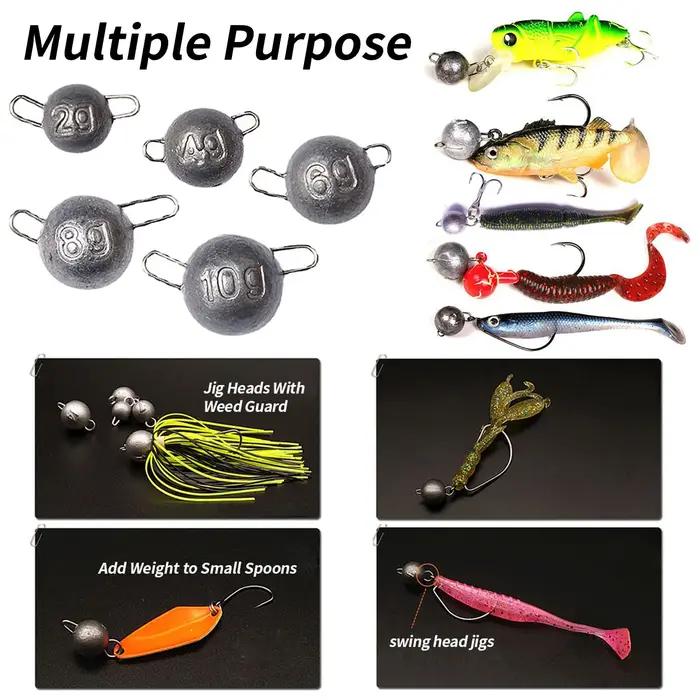 Kit de plombs de pêche Cannonball Cheburashka, 2g, 3g, 4g, 5g, 6g, 8g, 10g, 12g