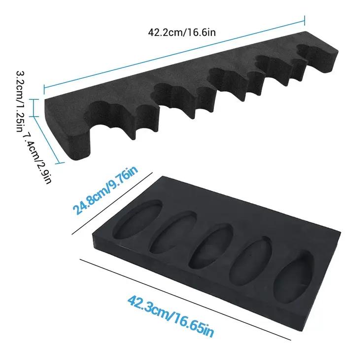 Support pour pistolet en mousse à 5 fentes avec Base