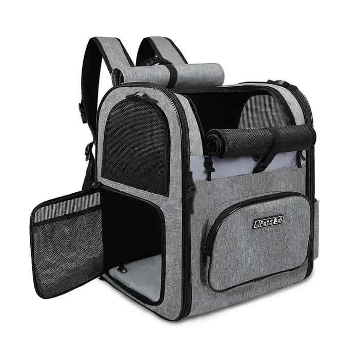 Sac de transport pour chien, sac à dos à Double épaule pour animaux de compagnie, cadre robuste, res