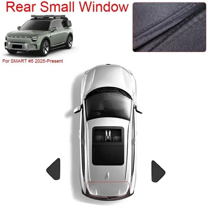 Pour SMART # Pare-soleil de confidentialité pour fenêtres noires de voiture, Anti-UV, isolation ther