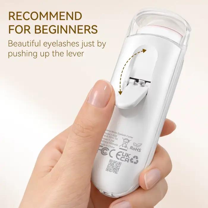 ANLAN Recourbe-cils électrique Large ouverture Rechargeable Rehaussement des cils jusqu'à 24 h Contr