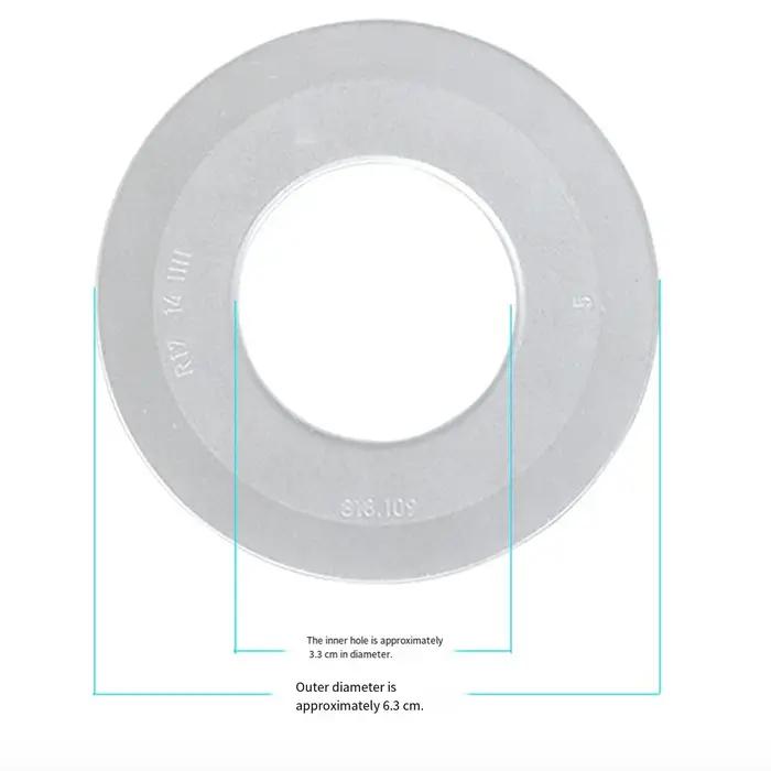 Valve d'eau anti-fuite, joint en caoutchouc, pièces de rechange pour citerne Geberit, valve de chasse d'eau à joint plat, 2 pièces