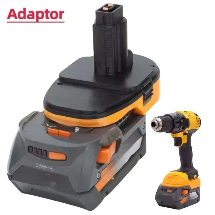 Adaptateur de batterie pour convertir les outils Ridgid AEG 18V Lithium en outils Dewalt 18V 20V (ou