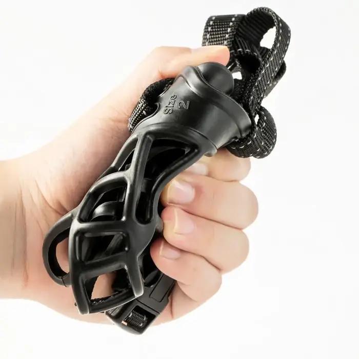 Muselière réglable pour chien en plastique respirant avec bandes réfléchissantes pour chiens de différentes tailles sécurité visibilité nocturne occasions spéciales