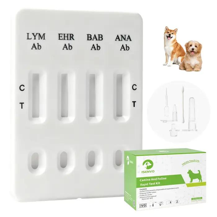 Kit de test rapide combiné pour les anticorps de l'Ehrlichiose canine / de l'Anaplasme / de Lyme / d