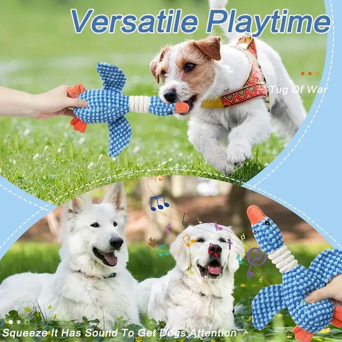 Jouets en peluche canard drôle pour chien