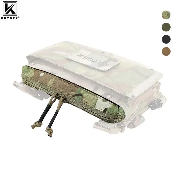 Insert zippé MK3 MK4 pour harnais de poitrine - Poche double fermeture camouflage MC chasse airsoft