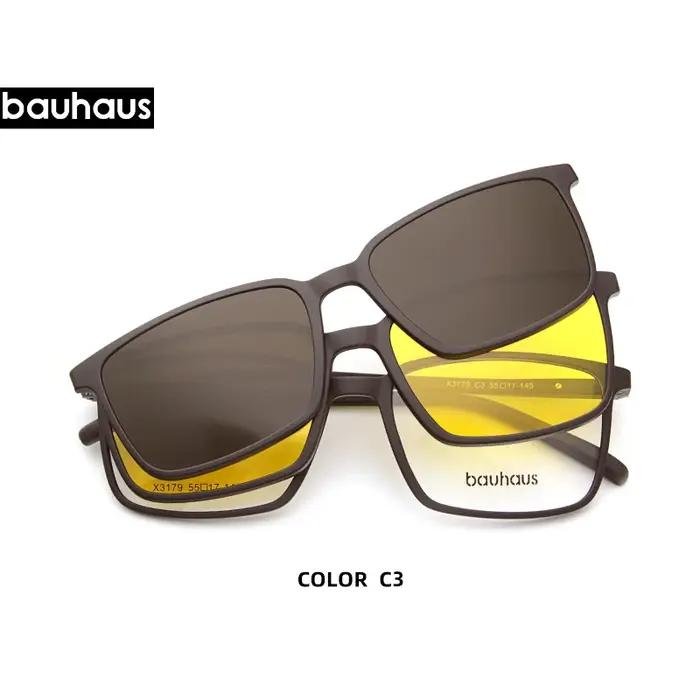 2 + 1 lentilles aimant lunettes de soleil pince miroir