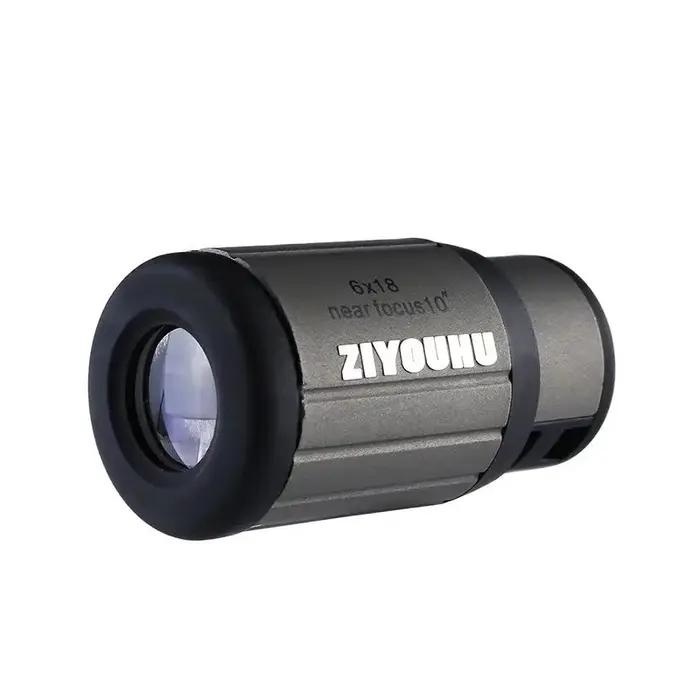Monoculaire Mini 6x18 HD Professionnel de Poche pour Chasse Randonnée Observation Extérieure Compact