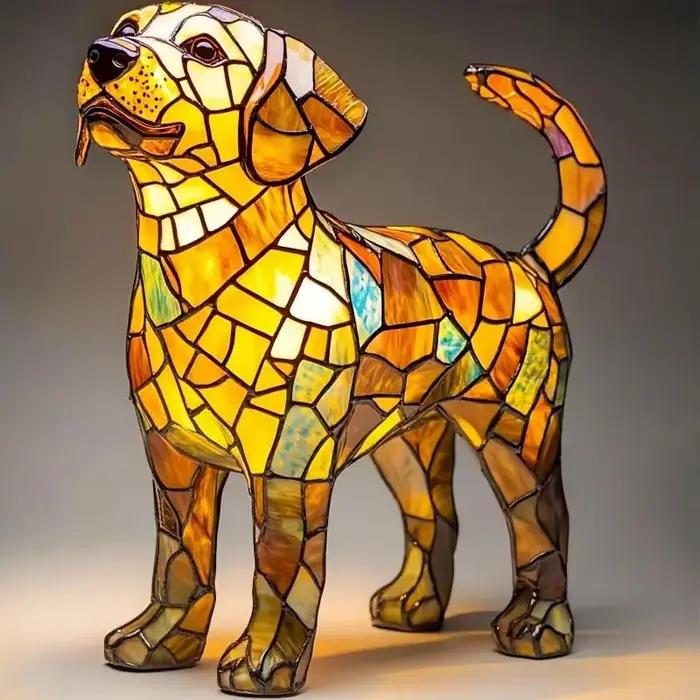 Amusant Unique artistique mignon chien en forme d'ornement décoratif petite veilleuse moderne nouveau Design éclairage atmosphérique