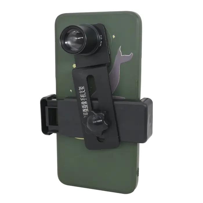 Clip de téléphone pour Microscope avec objectif oculaire 12.5X, adaptateur de montage de téléphone p