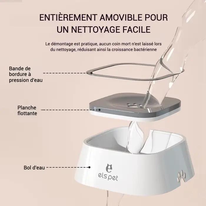 Bol d'eau pour chien, sans déversement