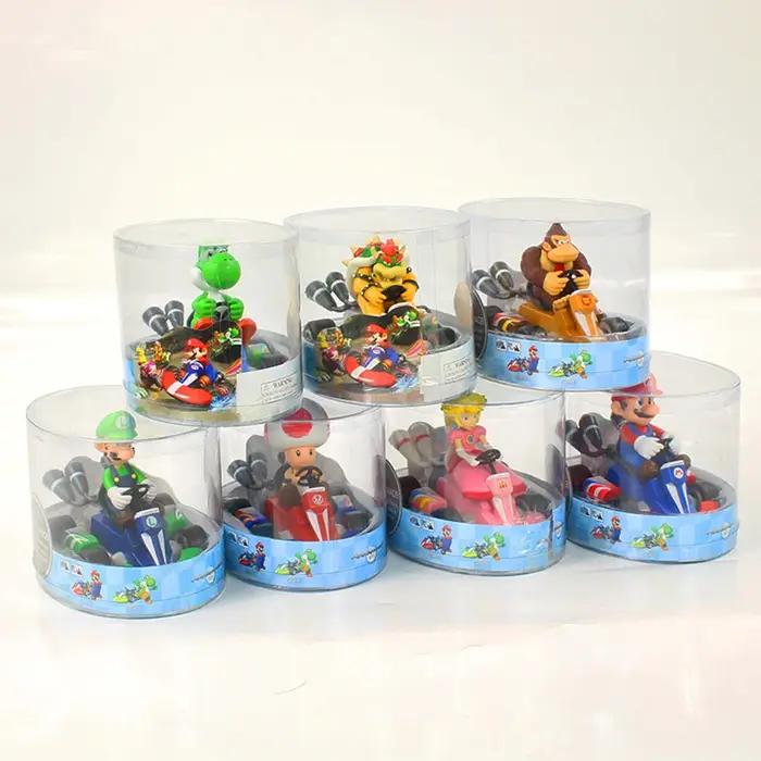 Figurine Mario Kart, voiture de puissance Mario, figurine d'action de dessin animé, modèle mignon en