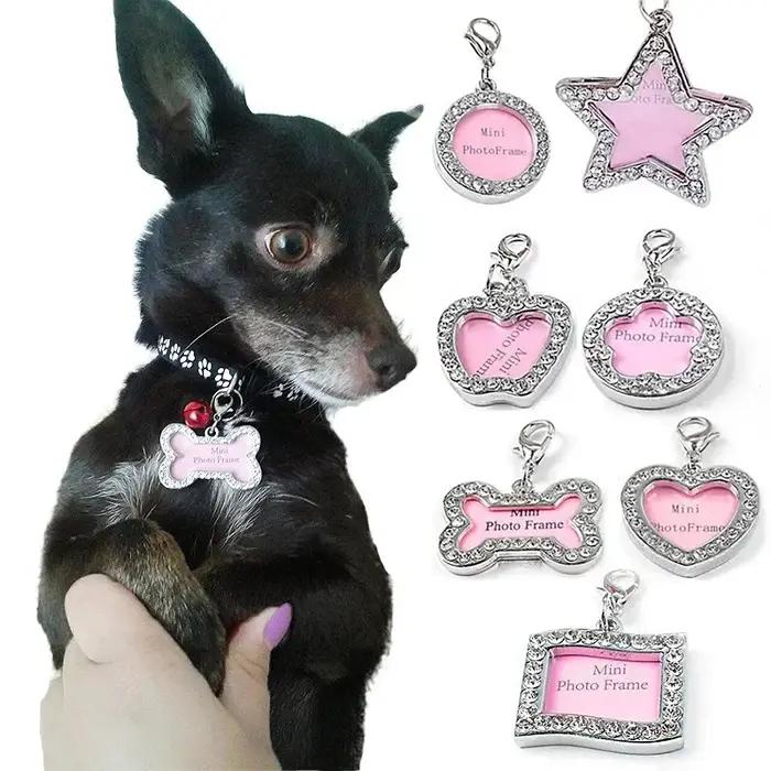 Collier pendentif en os argenté pour chien