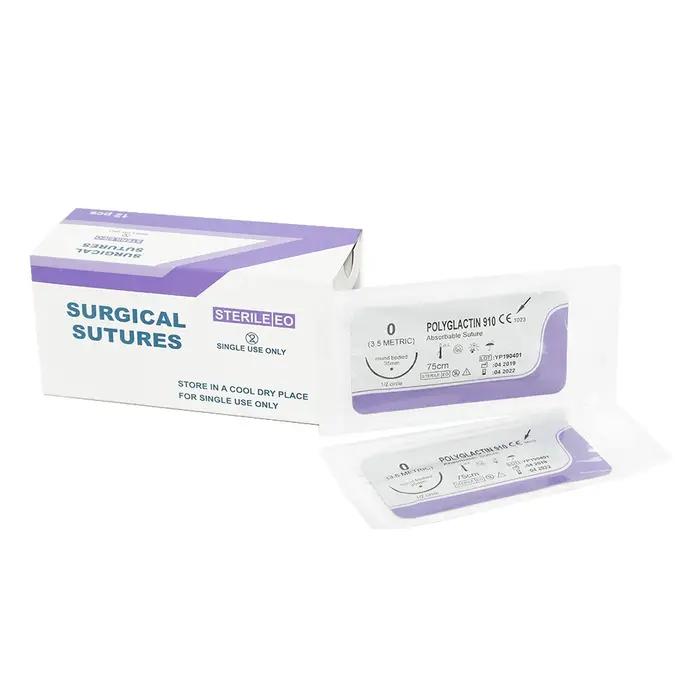 Fil de suture absorbable pour chien PGA 910 75CM