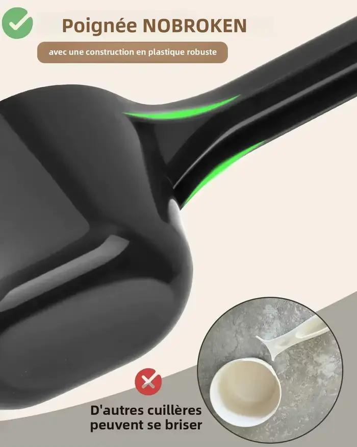Paquet de 3 cuillères à nourriture pour chien, capacité de 1 tasse, cuillère à aliments pour animaux de compagnie avec lignes de mesure pour chien, chiot et chat
