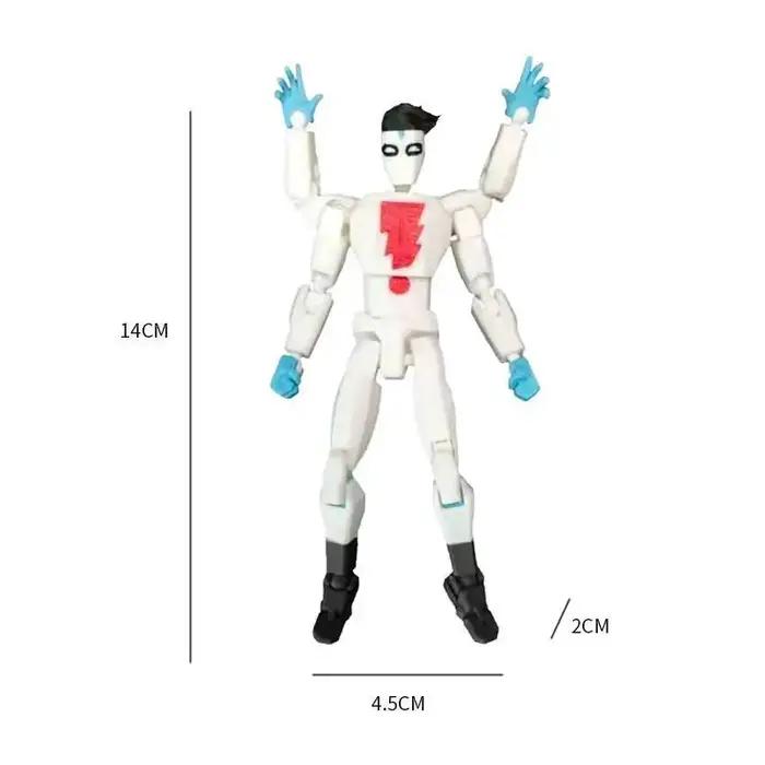 Figurine d'action personnalisée T13 Dummy13 imprimée en 3D, multi-articulée, transformable, avec mas