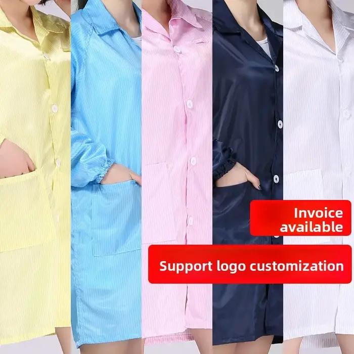 Vêtements de protection ESd unisexes avec logo personnalisable toile robuste pour nettoyage et sécurité en milieu professionnel occassions spéciales