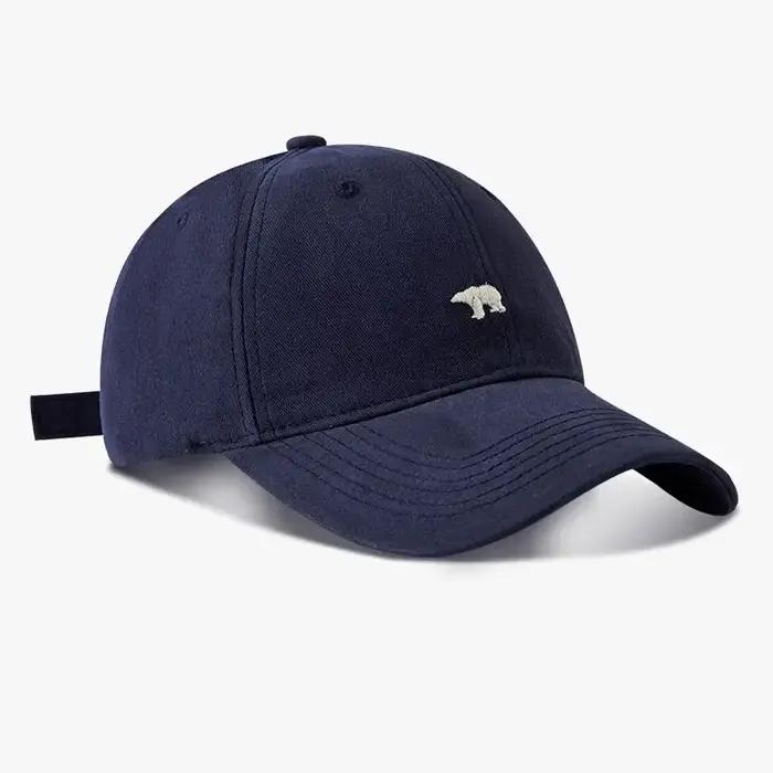 Casquette de baseball Bear LULU unisexe avec broderie ours polaire protection solaire pour hommes et femmes occasions estivales décontractées