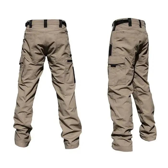 Pantalon cargo homme résistant multi-poches printemps automne chasse randonnée travail extérieur