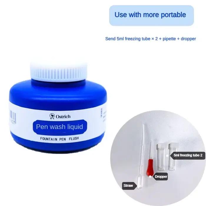 Solution de nettoyage d'encre pour stylo plume avec outils de lavage pour stylo SAF et SAF fournitures scolaires et de bureau 30ml et 120ml
