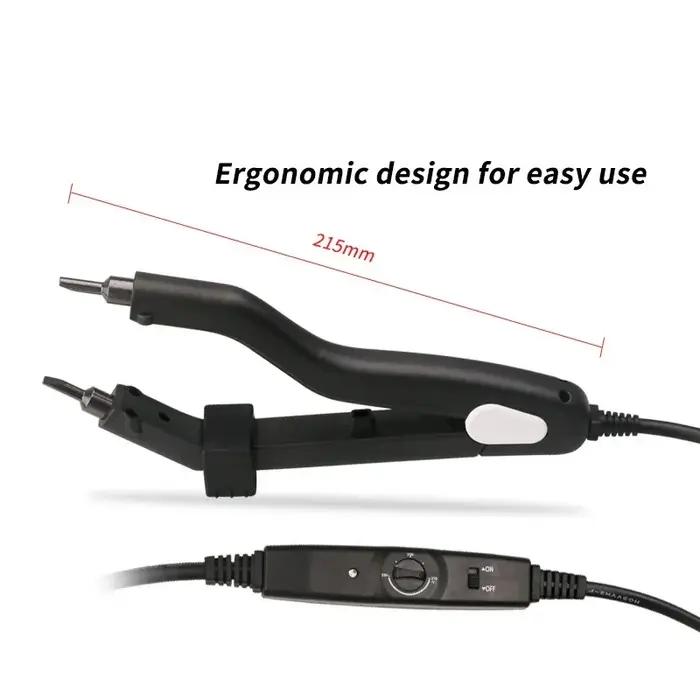 Pince pour extensions de cheveux, pointe chauffante intelligente, outils d'extension de cheveux prof