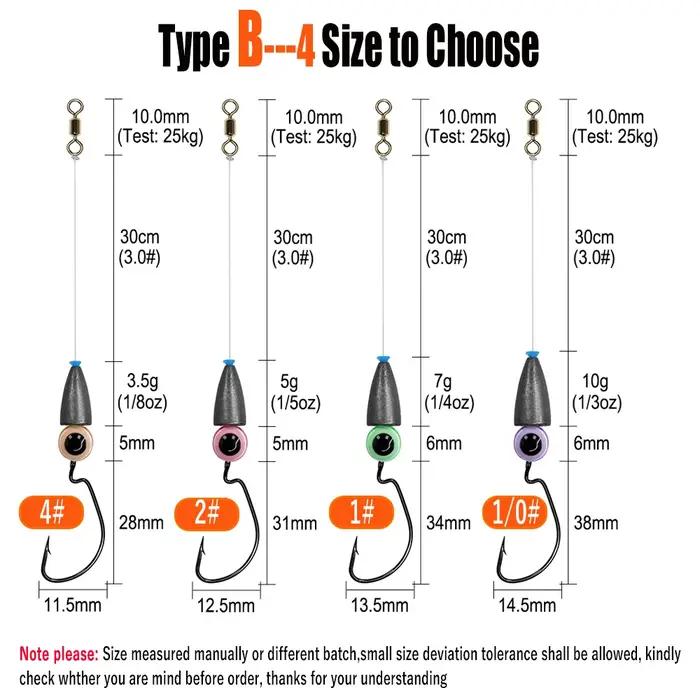 5 pièces/lot Texas plate-forme ensemble pour la pêche au bar caroline plate-forme Kit matériel de pê