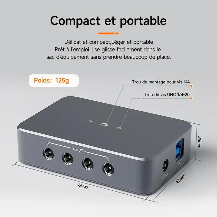 Svbony SV241 astronomie Micro DC + USB HUB Box USB3.1 sortie de lecture haute vitesse et Interface type-c pour l'astroph