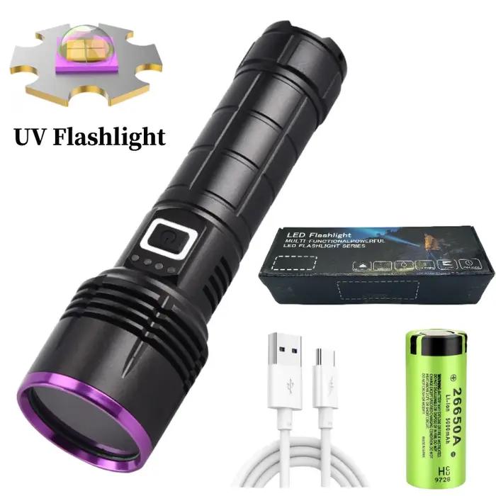 Lampe de poche UV puissante 365nm