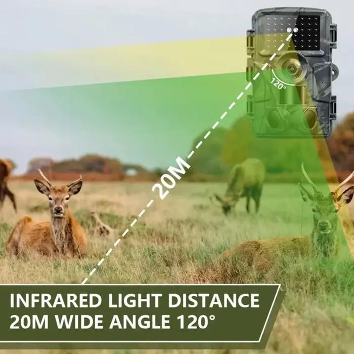 Caméra de chasse 4K 60MP PR4000, étanche IP66, vision nocturne, caméra de surveillance de la faune, 34 LED, caméra de sécurité domestique