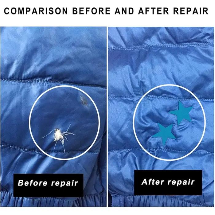 Patchs de réparation auto-adhésifs imperméables multicolores pour réparation de vêtements et doudounes occasions spéciales et cadeaux créatifs