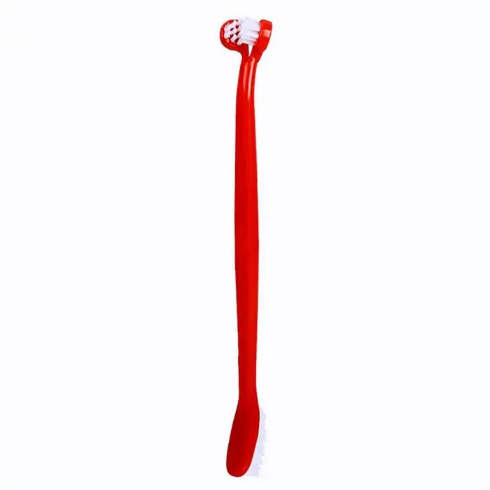Brosse à dents double tête pour chiens, soins bucco-dentaires, nettoyage des dents des chiens, netto