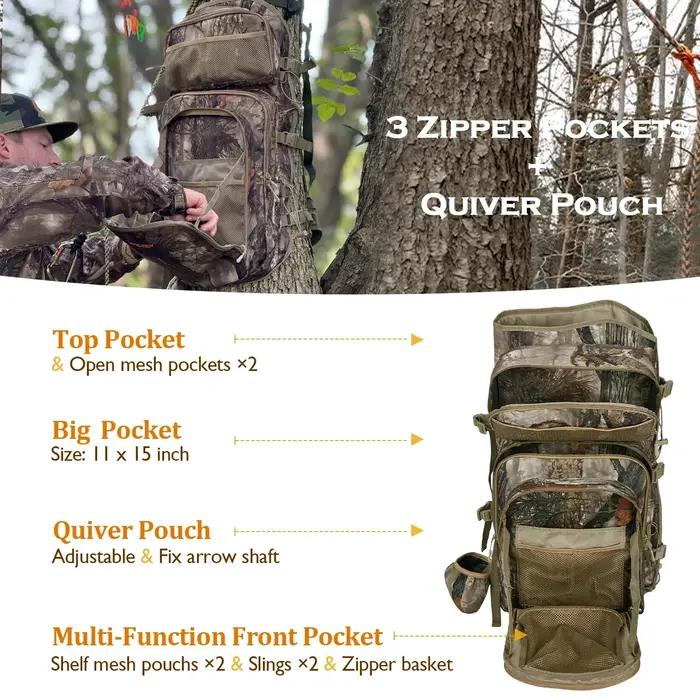 Nouveau sac à dos de chasse à l'arc camouflage pour hommes