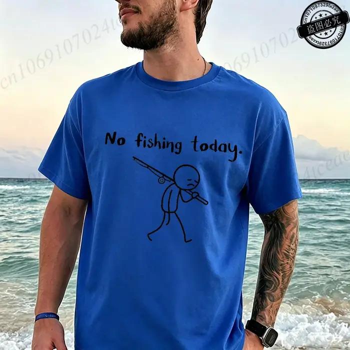 T-shirts imprimés pêcheur pour homme, t-shirt décontracté, t-shirt respirant d'été, vêtements de pêc