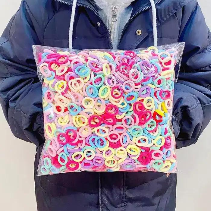 Attributs de bande élastique pour cheveux polyester multicolore pour filles toutes saisons occasions décontractées
