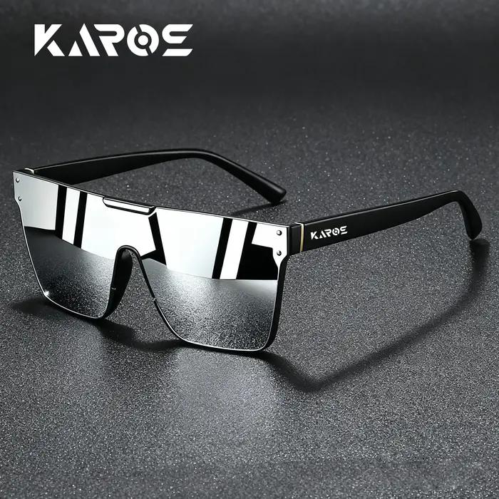 Lunettes de soleil KAROS UV400 résistantes aux rayures pour pêche navigation et plein air style rectangulaire pour homme et femme