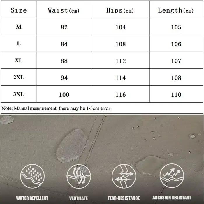 Pantalon tactique imperméable homme - Cargo multi-poches séchage rapide pour pêche et outdoor