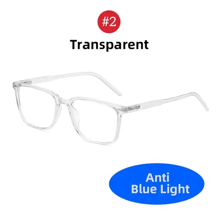 VIVIBEE 2026 Lunettes anti-lumière bleue carrées pour hommes