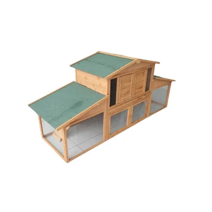 Mn-Toit isolé en bois étanche pour petits lapins de taille moyenne