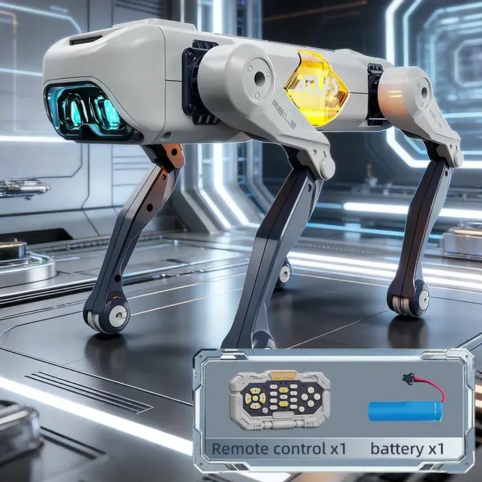 Chien robot intelligent RC électrique, chien mécanique multifonctionnel RC, jouet éducatif, jouet robot intelligent bionique, cadeau