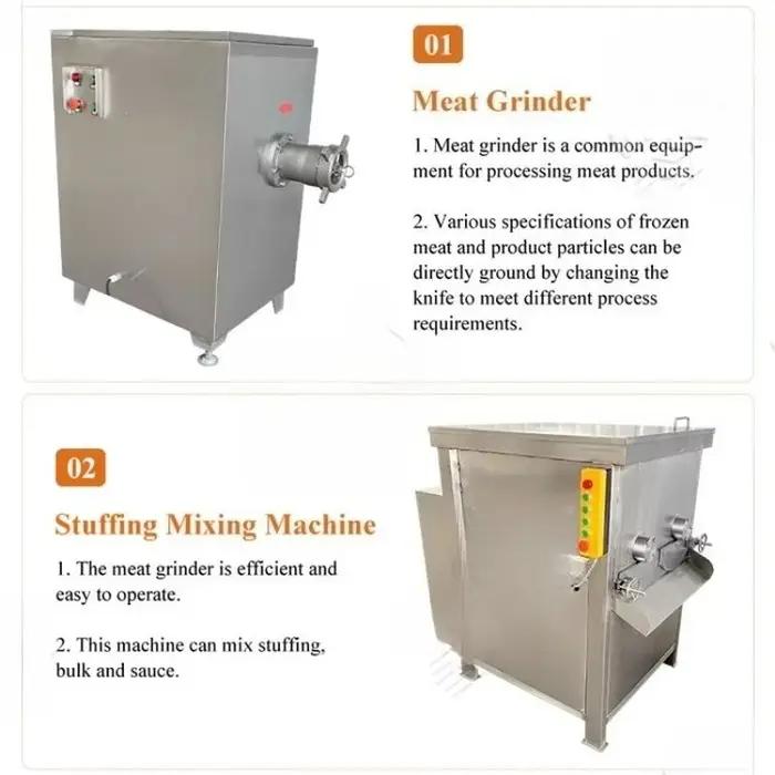 Machine à fabriquer des saucissons, ensacheuse hydraulique personnalisée abordable, équipement complet de ligne de production de saucissons