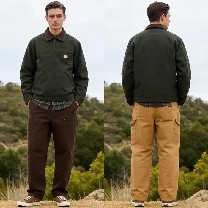 Veste de vol courte rétro pour homme